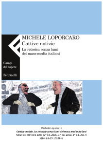 Cattive notizie: la retorica senza lumi dei mass media italiani