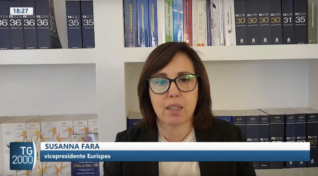 Tv2000 - il Vicepresidente dell'Eurispes, Susanna Fara, commenta alcuni dei dati emersi dal Rapporto Italia 2025 a TG2000 | 29 maggio 2025